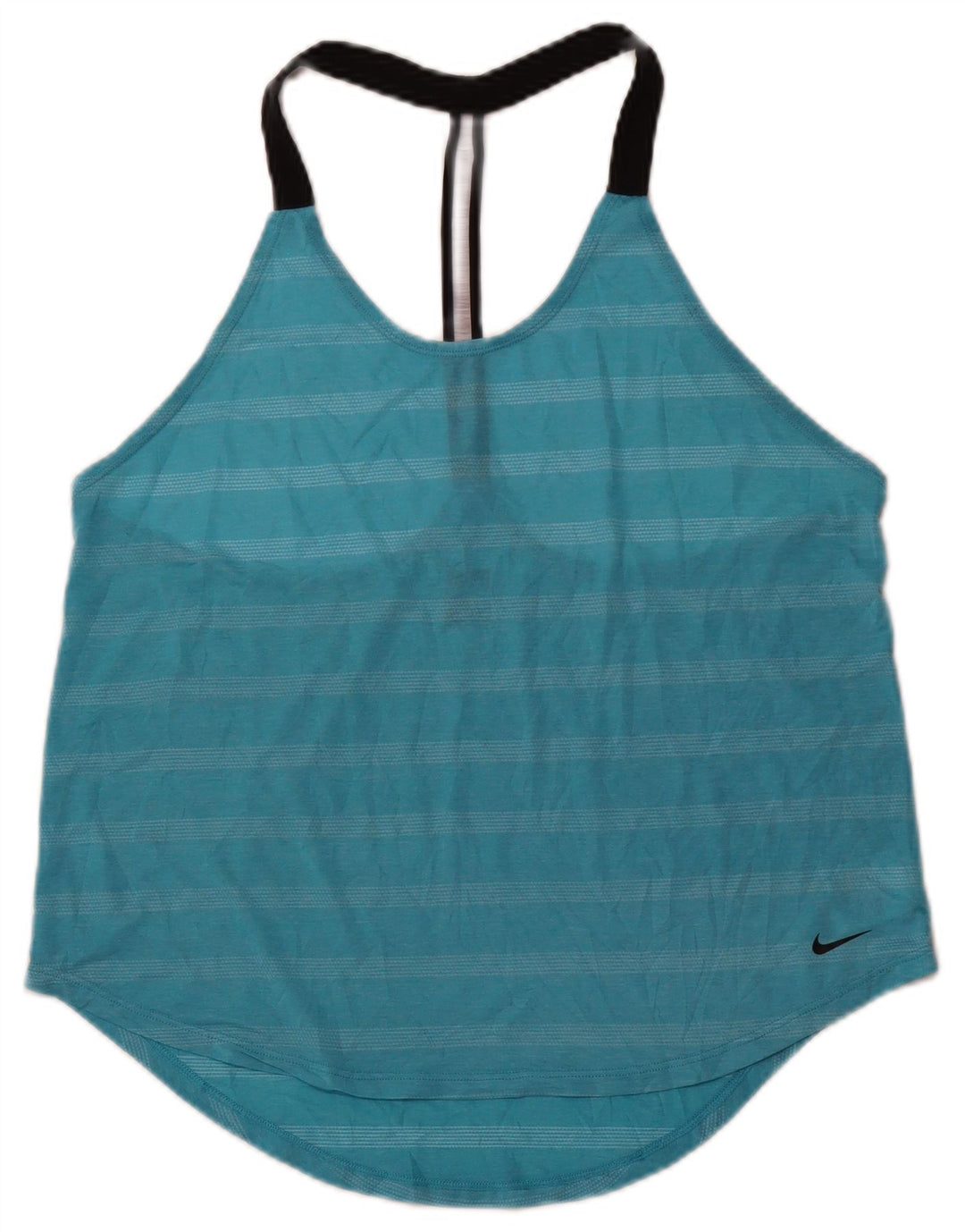 Canotta da donna NIKE UK 16 Sport in poliestere a righe grandi blu