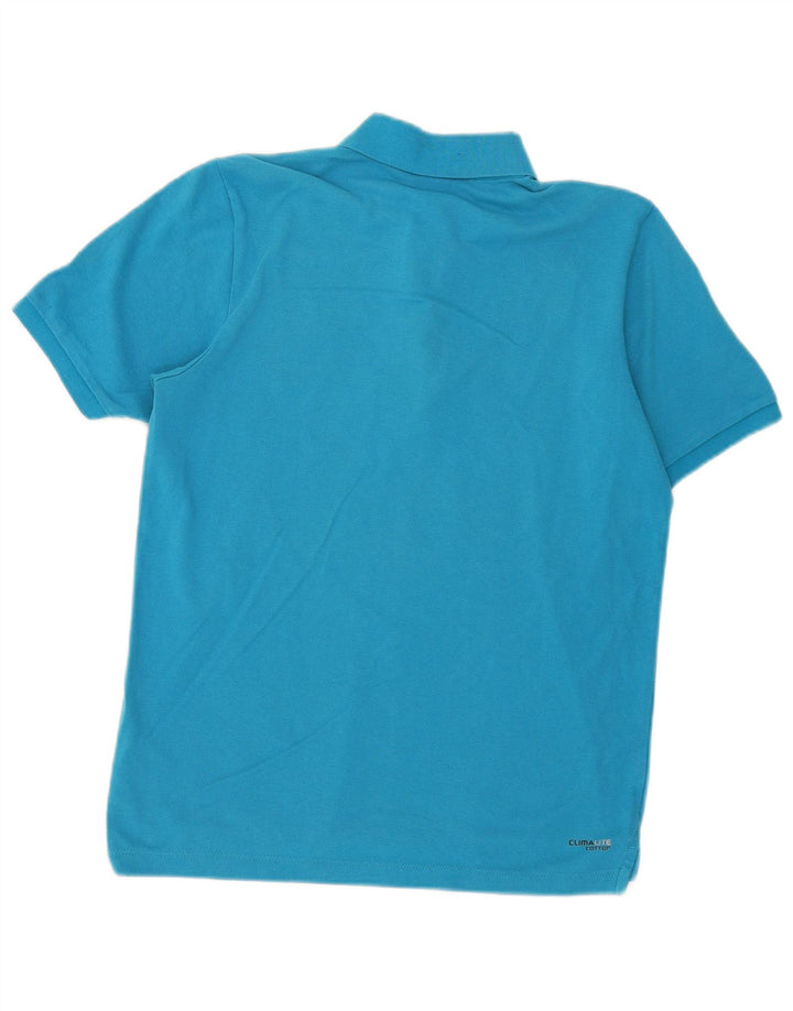 Polo Adidas Clima 365 da uomo piccola in cotone blu