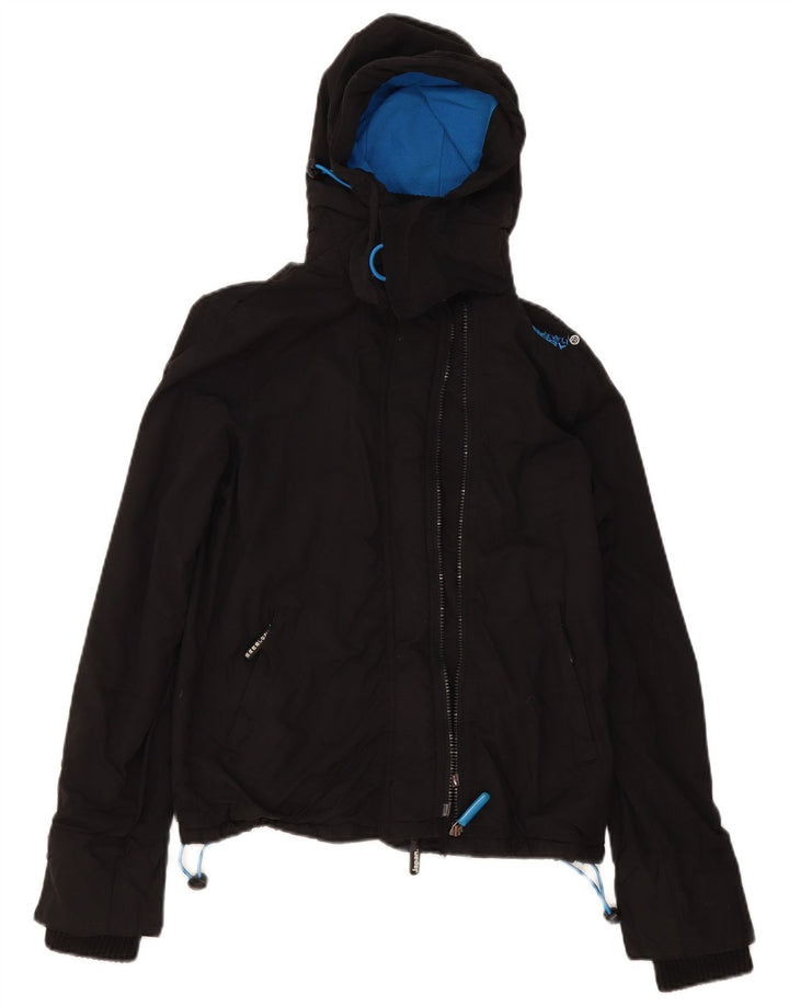 Giacca a vento con cappuccio da donna Superdry Windcheater UK 10 Small Nera
