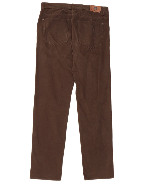 Pantaloni Casual Dritti Uomo Trussardi W36 L34 Marrone