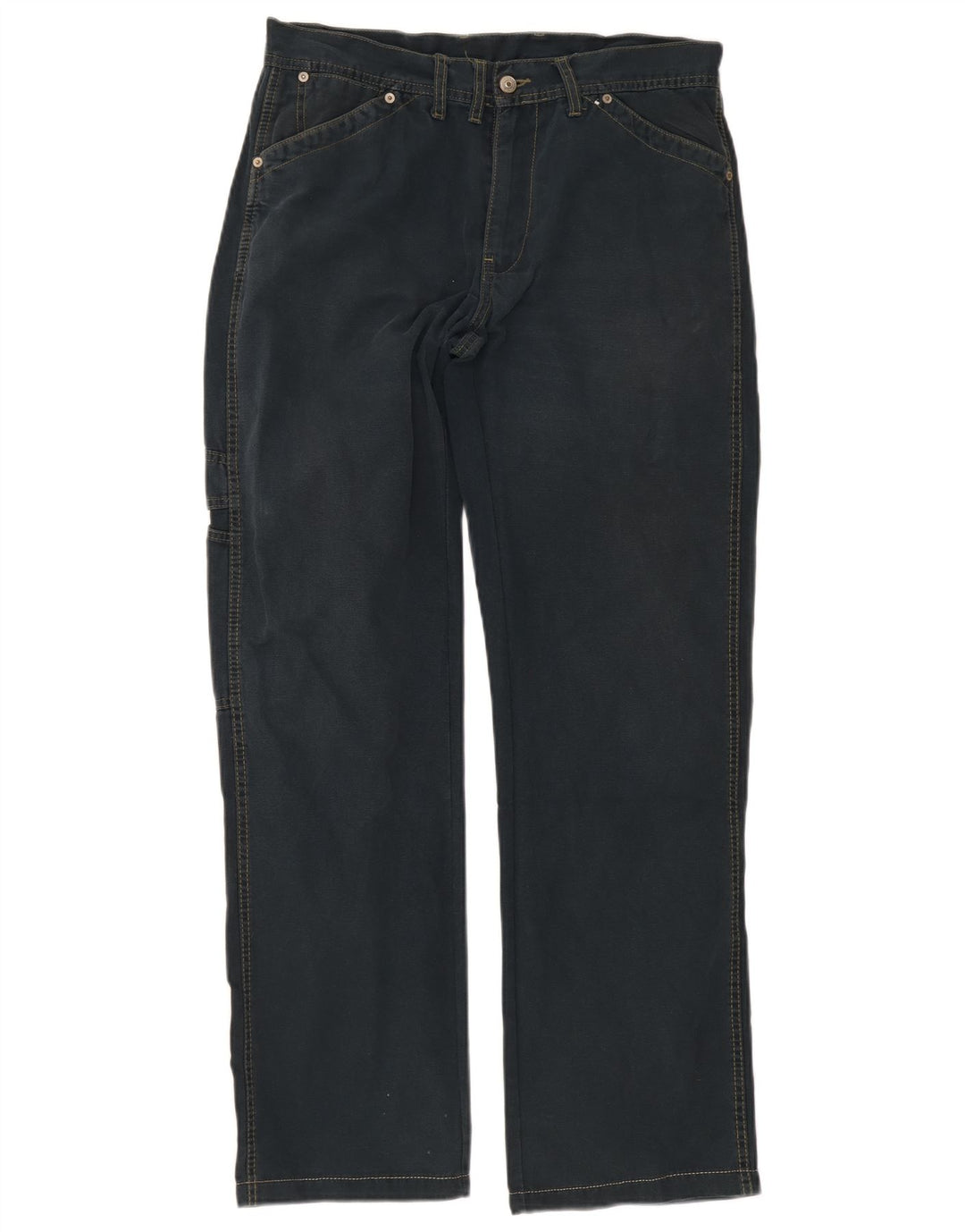 Jeans dritti da uomo Woolrich W32 L32 cotone blu navy