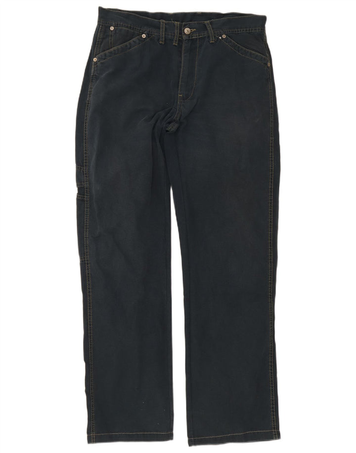 Jeans dritti da uomo Woolrich W32 L32 cotone blu navy