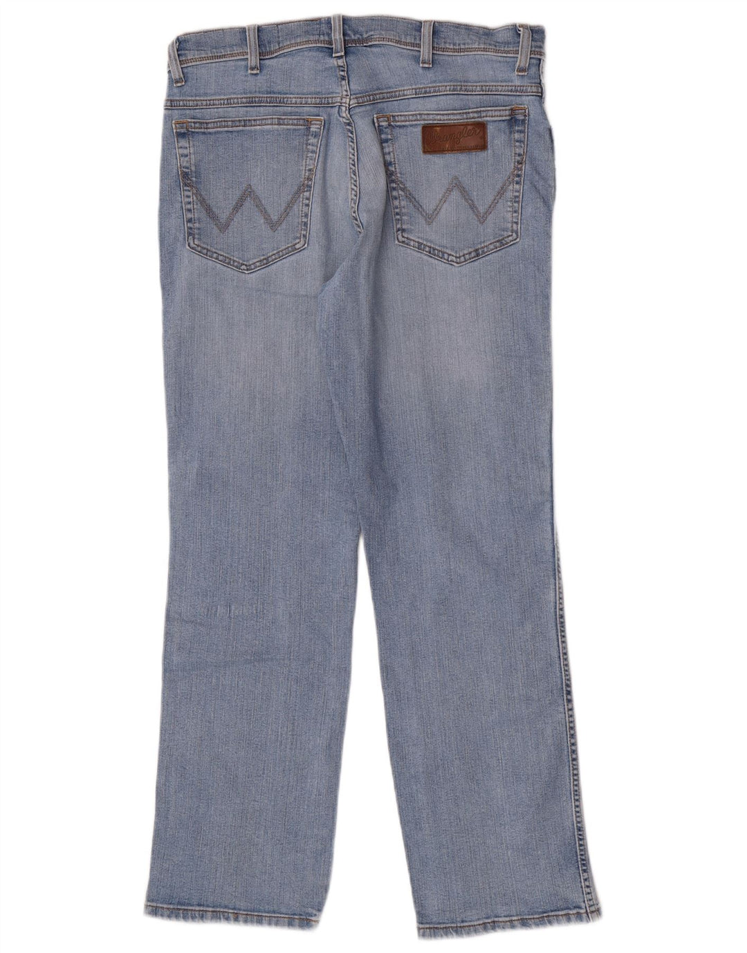 Jeans dritti elasticizzati Texas Wrangler da uomo W34 L30 cotone blu