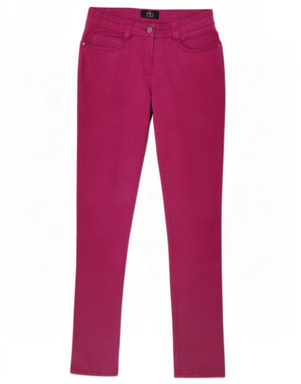 Pantaloni casual a vita bassa da donna Roccobarocco IT 42 Medium W28 L32 Rosa