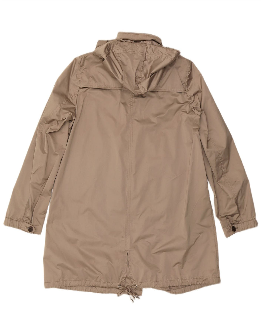 Geox Respira Giacca Parka da donna con cappuccio UK 10 Small Beige Poliestere