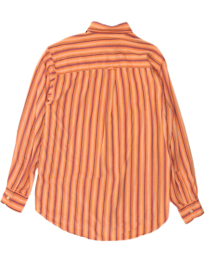 CARRERA Camicia Uomo Cotone Rigato Arancio Medio