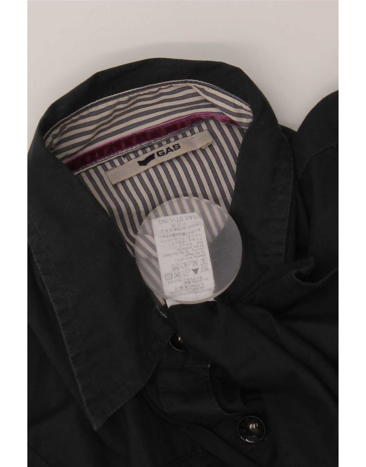 Camicia da donna Gas UK 12 cotone blu navy medio