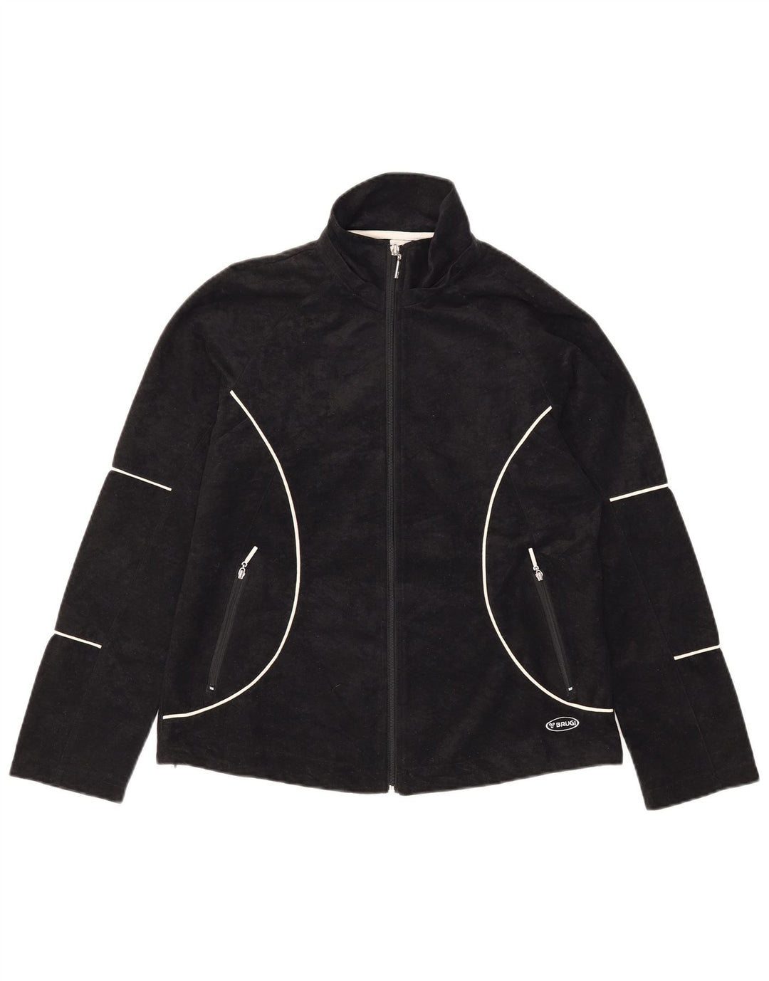 Giacca in pile da donna Brugi UK 12 medio nero poliestere