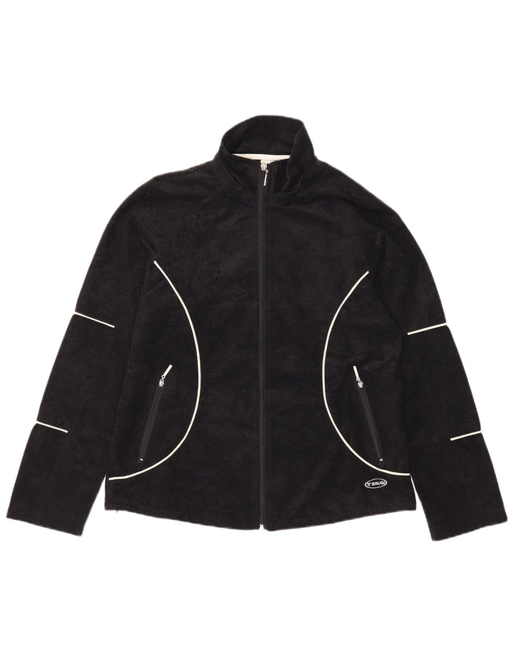 Giacca in pile da donna Brugi UK 12 medio nero poliestere