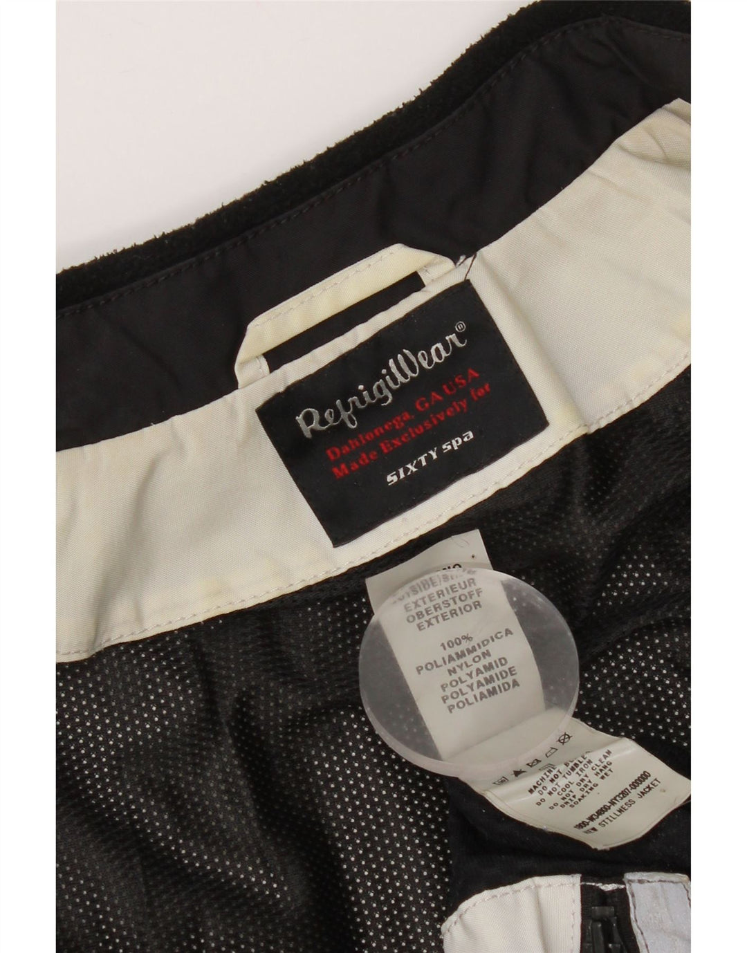 Giacca antipioggia da donna Refrigiwear UK 14 Large bianca in poliammide