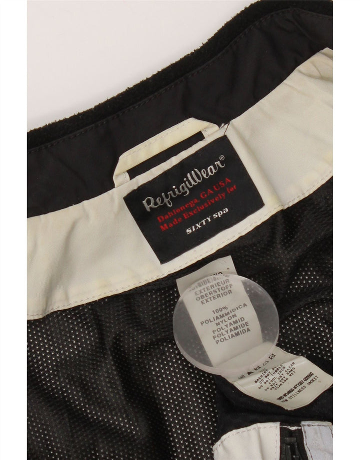 Giacca antipioggia da donna Refrigiwear UK 14 Large bianca in poliammide