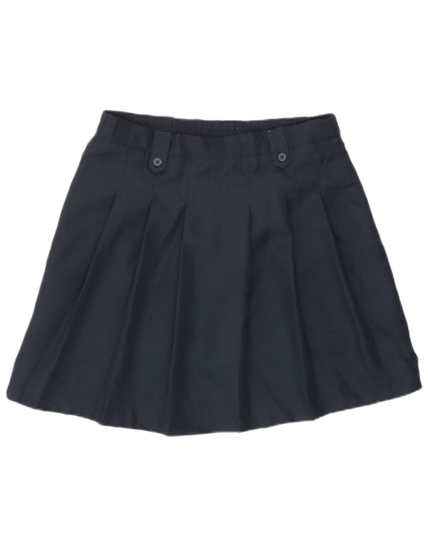 Minigonna a pieghe da donna Izod UK 16 2XL W32 poliestere blu navy
