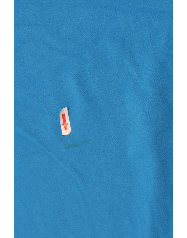 Crew Clothing T-shirt da uomo Top grande in cotone blu
