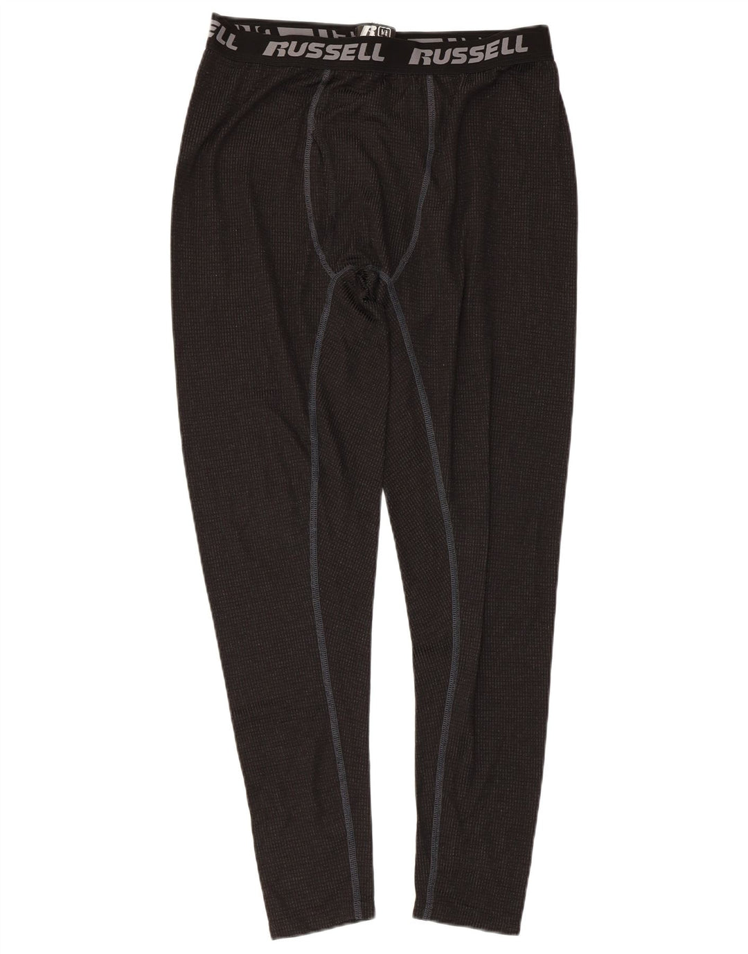 Leggings grafici da uomo Russell Athletic grandi in poliestere nero