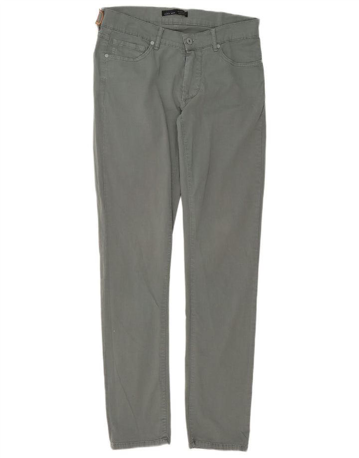 Jeans slim da uomo ZARA EU 40 medio W31 L31 cotone grigio