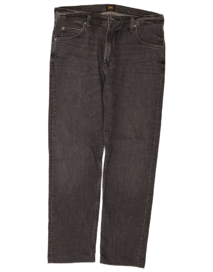Jeans dritti da uomo Lee Rider W31 L27 cotone grigio