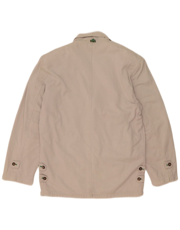 Giacca blazer vintage da uomo a 2 bottoni UK 40 grande bianca