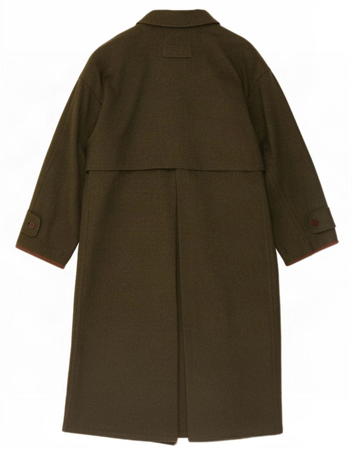 Cappotto da uomo Amadeus UK 38 Lana vergine kaki medio