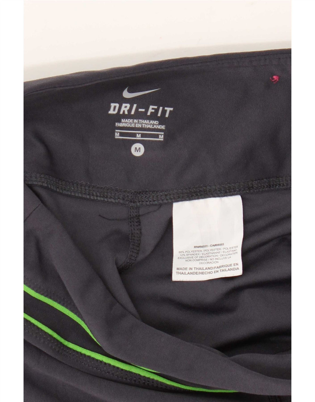 Pantaloni da tuta Nike Dri Fit Capri da donna UK 14 Poliestere grigio medio