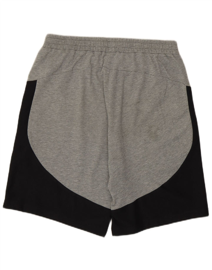 Pantaloncini sportivi da uomo Puma Large in cotone color block grigio