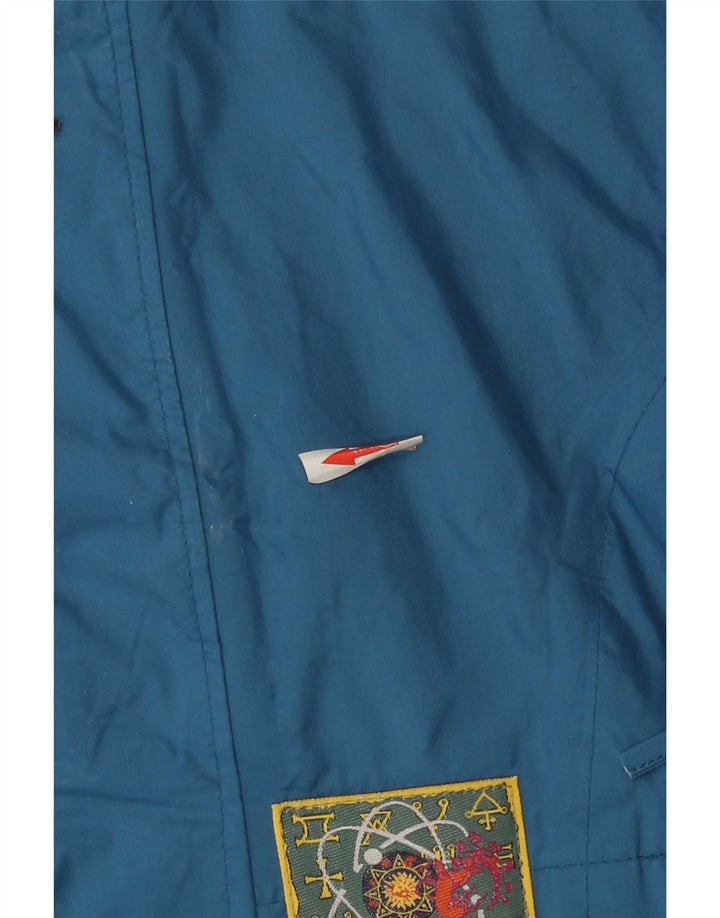Giacca antipioggia da uomo con cappuccio Agu UK 36 Small Blue Colourblock in poliammide