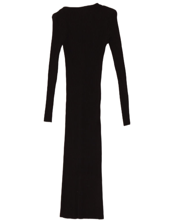 Abito maglione a maniche lunghe da donna Zara UK 10 piccolo nero