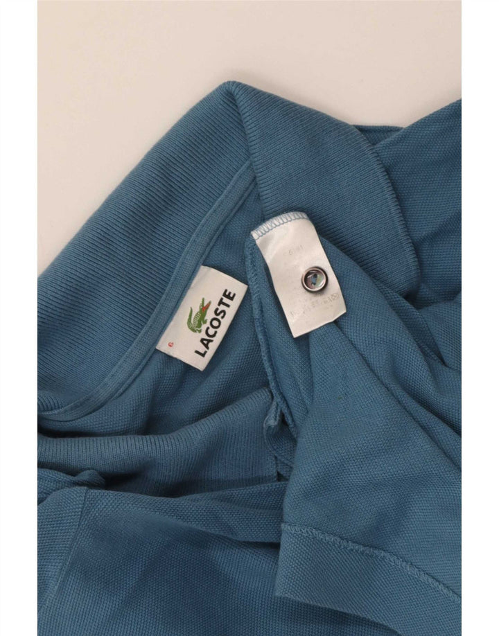 Polo da uomo Lacoste taglia 6 XL in cotone blu