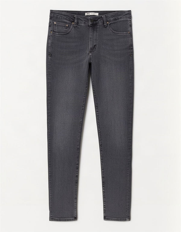 Jeans skinny da uomo Zara EU 46 XL W36 L28 Grigio