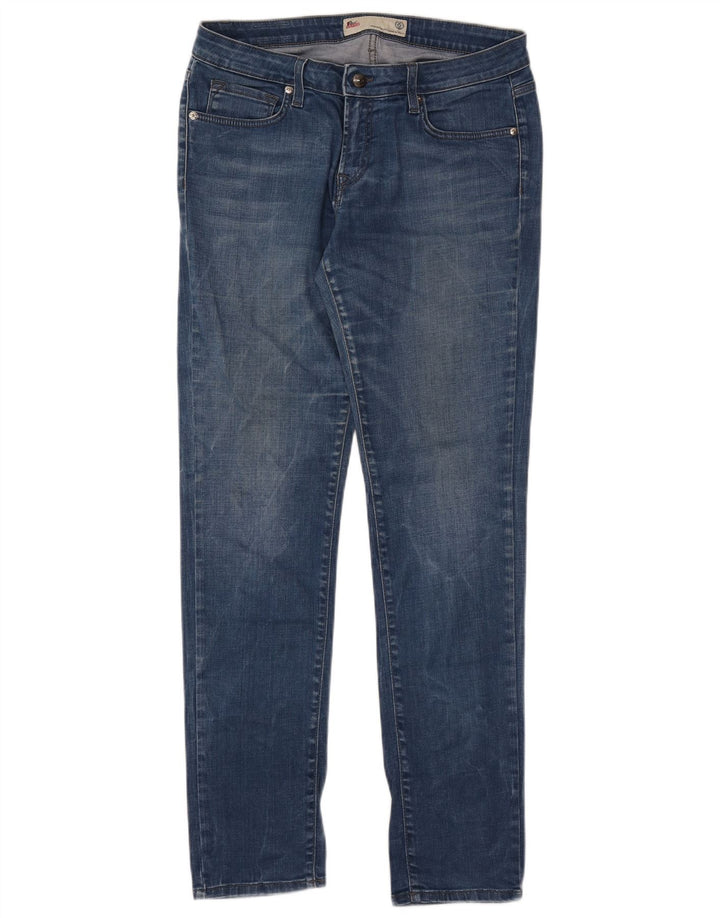 Jeans slim da donna Roy Rogers IT 47 Large W33 L32 Cotone blu
