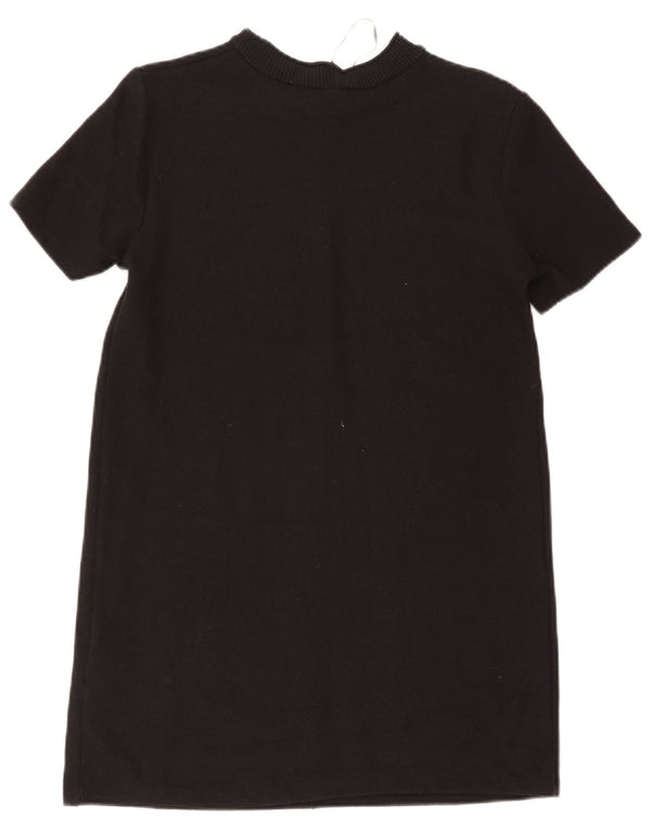 Abito a trapezio da donna Zara UK 12 cotone nero medio