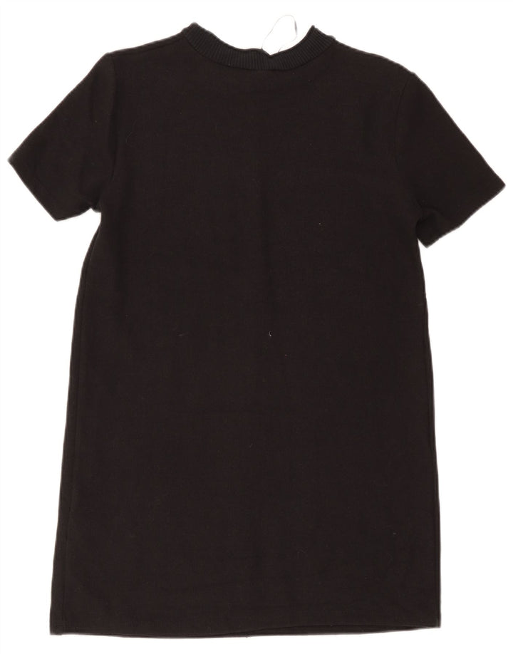 Abito a trapezio da donna Zara UK 12 cotone nero medio