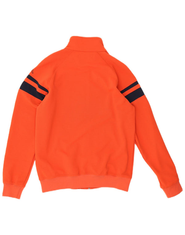 Giacca da tuta da uomo Kappa in poliestere color block rosso medio