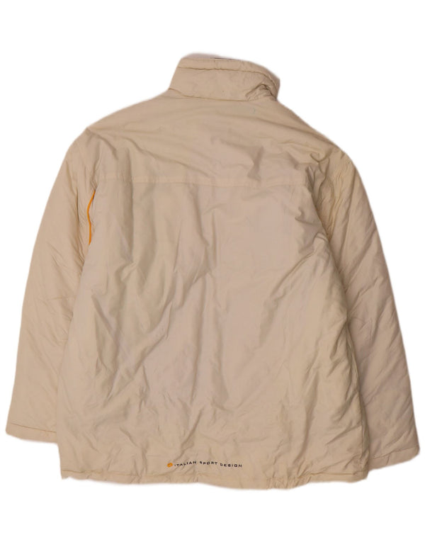 Cappotto imbottito da uomo Lotto IT 46/50 nylon bianco sporco medio