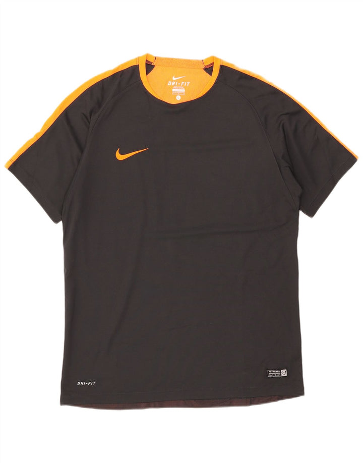 T-shirt Nike Dri Fit da uomo, grande, color block nero