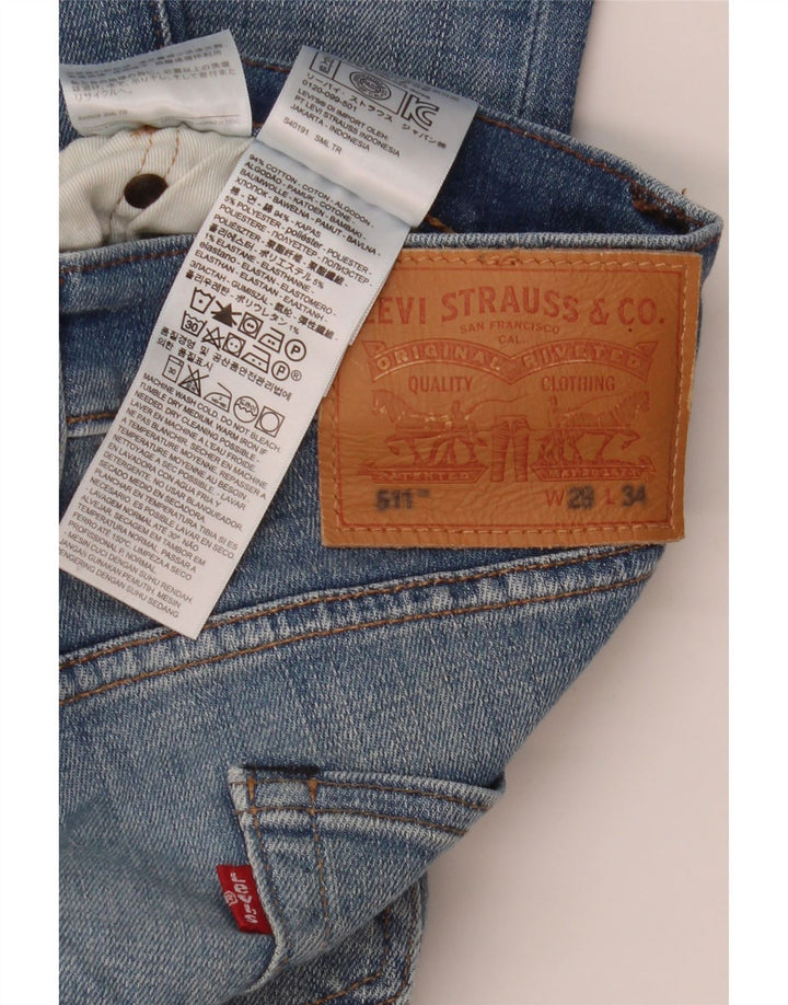 Jeans Levi's Uomo 511 Slim W29 L34 Cotone Blu
