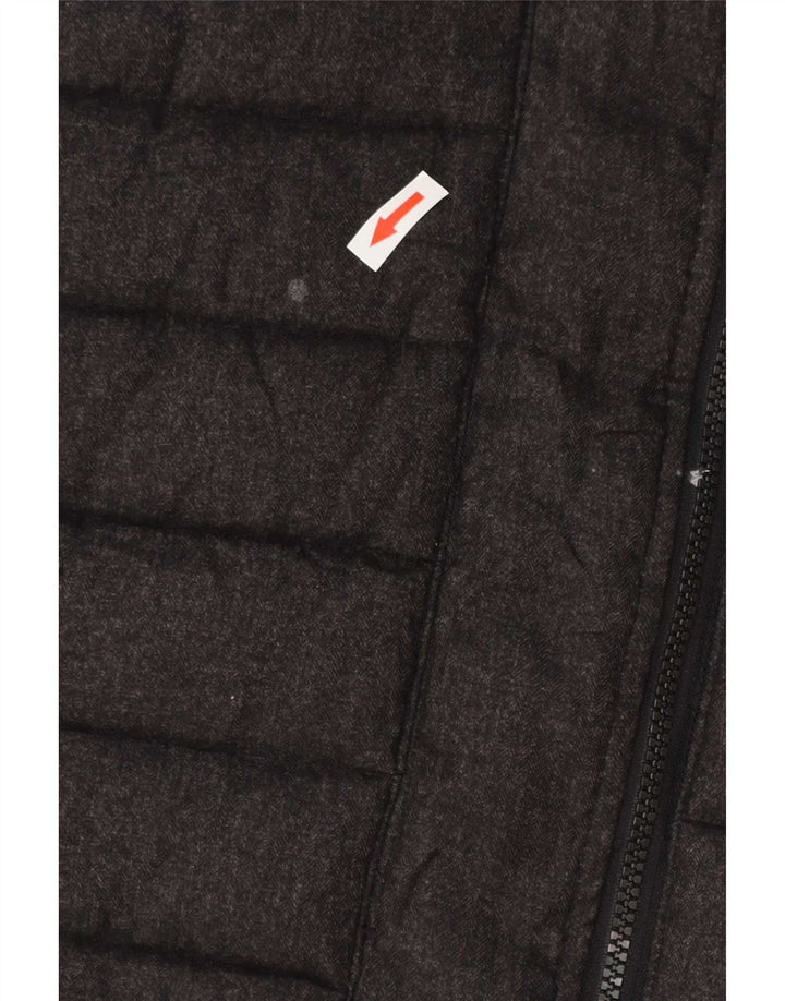 Giacca imbottita con cappuccio da uomo Superdry UK 42 XL poliestere grigio