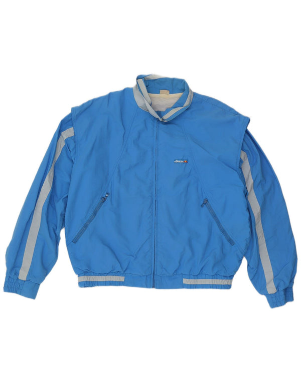 Giacca da tuta da uomo ELLESSE XL in nylon color block blu