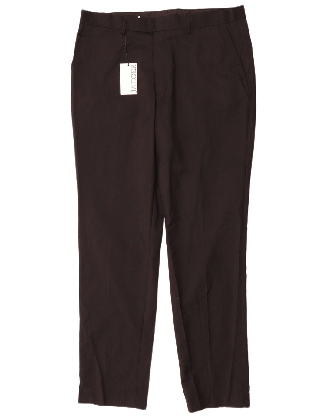 Pantaloni casual slim da uomo Jaeger W38 L33 lana nera