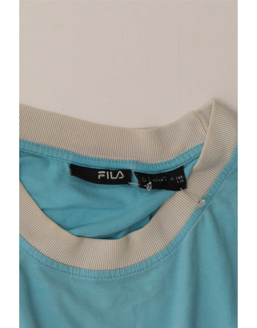 T-shirt Fila da uomo Top Large blu color block