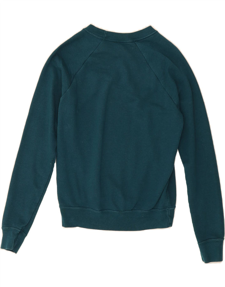 NIKE Womens Oversized Sweatshirt Jumper UK 6 XS Green Cotton Vintage Nike and Second-Hand Nike from Messina Hembry 