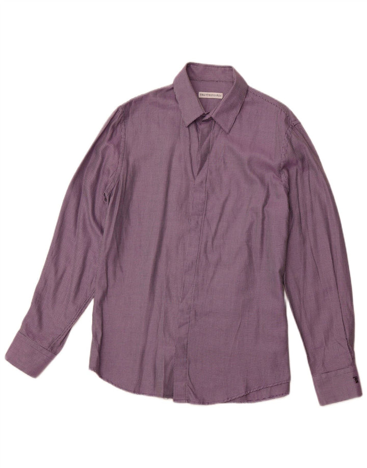 Camicia TRUSSARDI Uomo Taglia 41 Viola Medio Maculato