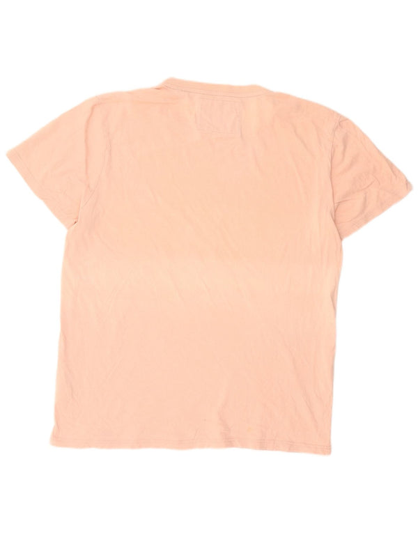T-shirt grafica da uomo Superdry Top 3XL in cotone rosa