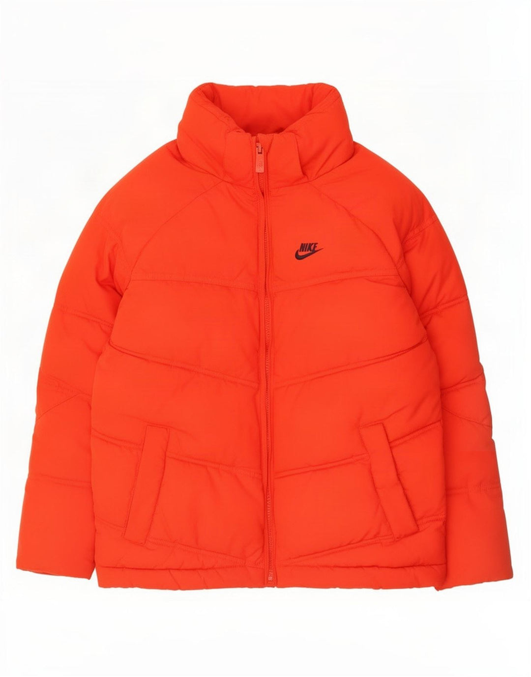 Giacca imbottita con cappuccio Nike da ragazzo 8-9 anni piccola rossa in poliestere
