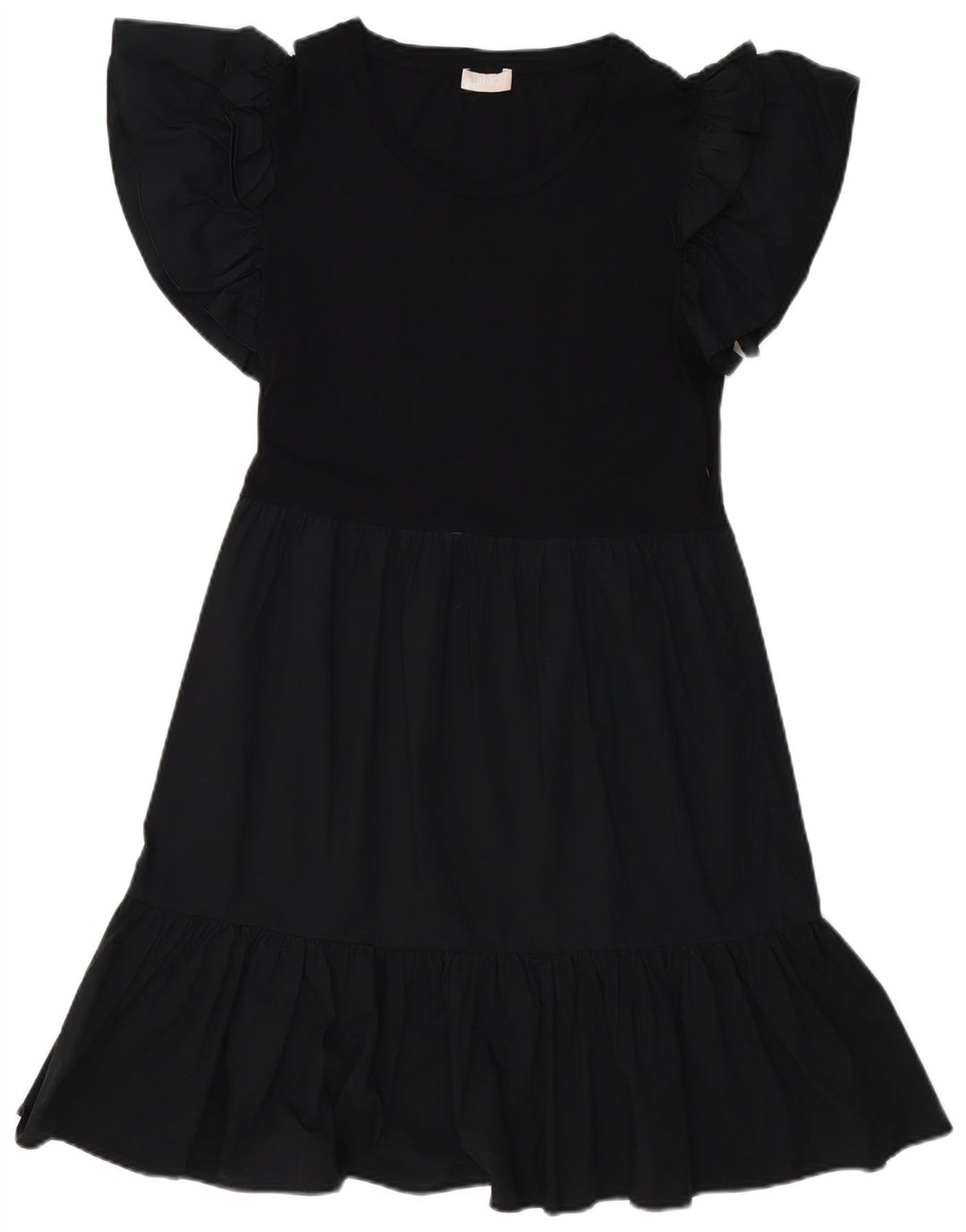 Abito a trapezio da donna Liu Jo UK 12 cotone nero medio