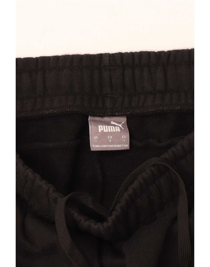 Pantaloni da tuta da uomo Puma Large neri a blocchi di colore