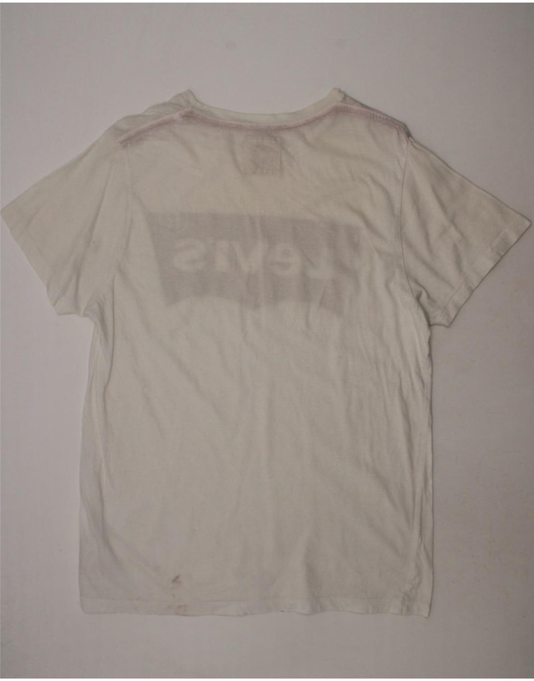 LEVI'S Boys Graphic T-Shirt Top 15-16 Years White Cotton Vintage Levi's and Second-Hand Levi's from Messina Hembry 