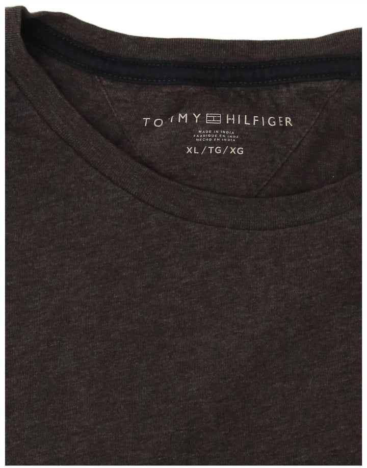TOMMY HILFIGER Mens T-Shirt Top XL Grey