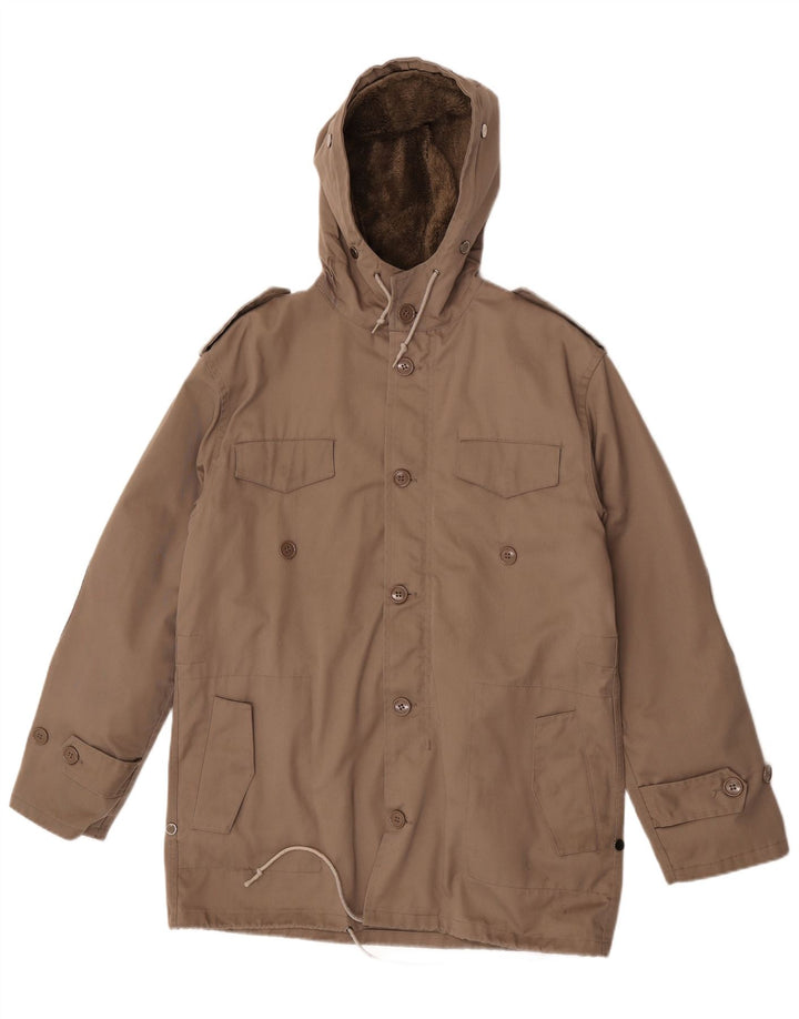 Adler Giacca Parka da uomo in shearling Adler IT 48 Poliestere marrone medio