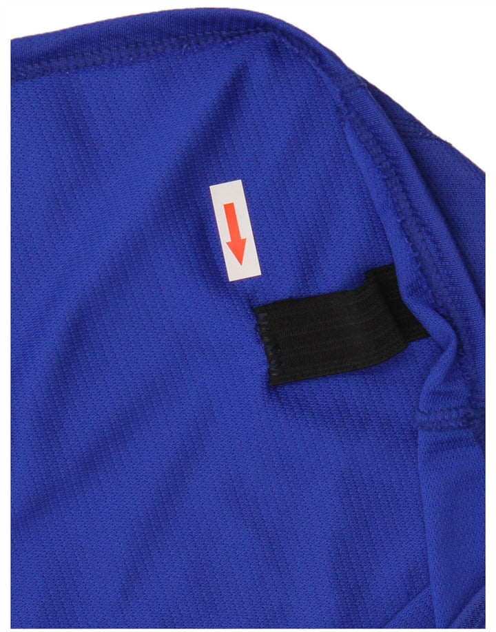 Asics - Canotta grafica da uomo, grande, in poliestere color block blu