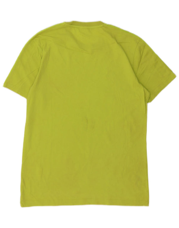 T-shirt grafica da uomo Arena Top grande in cotone verde